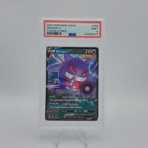 SWSH08: Fusion Strike #156/264 Gengar V PSA 9