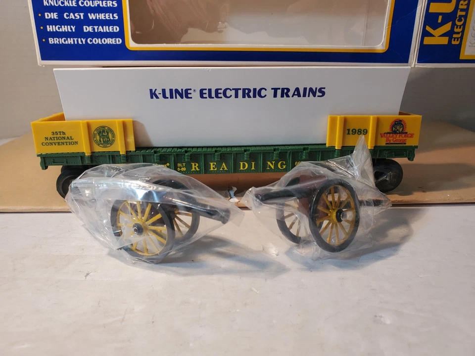 K-Line K-6620 1989 TCA National Convention Valley Forge O/O27 Gauge w/Cannon New - Image 2 of 4