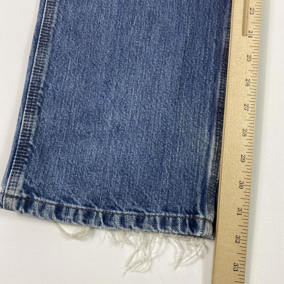 Pantalones de mezclilla Carhartt Carpenter para hombre 28x30 azul martillo lazo bolsillos utilitarios ropa de trabajo Foto 2 de 4