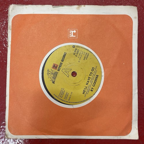 Ry Cooder He'll Have To Go The Bourgeois Blues Reprise 1977 7" Vinyl Single VG+ - Imagen 1 de 2