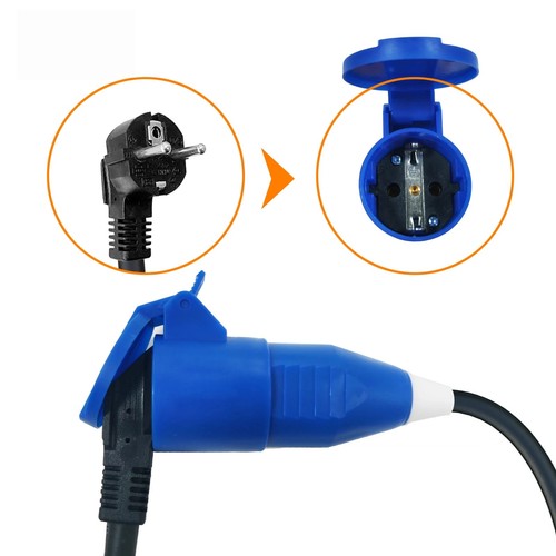 Europe CEE7/7 Schuko Female to USA NEMA 5-15 Plug Adapter, 15A 125V - Picture 4 of 11