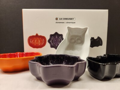 LE CREUSET - 未使用 Le Creuset ルクルーゼ Mini Halloween Dish ディッシュ 4枚 セット ハロウィン SY12175J1 Le Creuset 未使用 ルクルーゼ Mini Halloween Dish ディッシュ