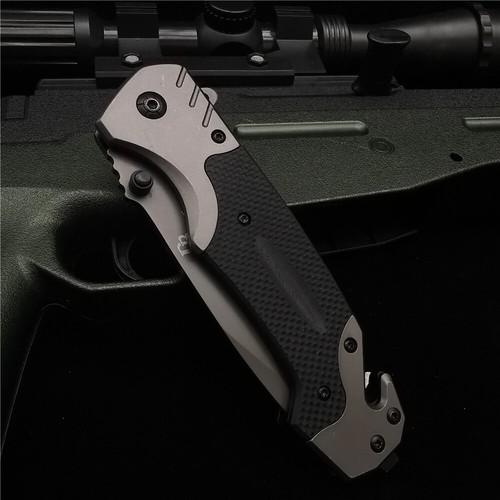 New High-quality 9" Spring assisted Folding Survival Camping Hunting Knife - Picture 9 of 9