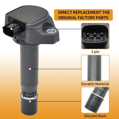 4X Energy Ignition Coil & Real Spark Plug for 2006-2011 Honda Civic 1.8L UF582 - Picture 3 of 11