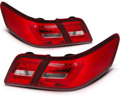 Par de luces traseras de freno rojas de repuesto para Toyota Camry 2007-2009 - Imagen 4 de 11
