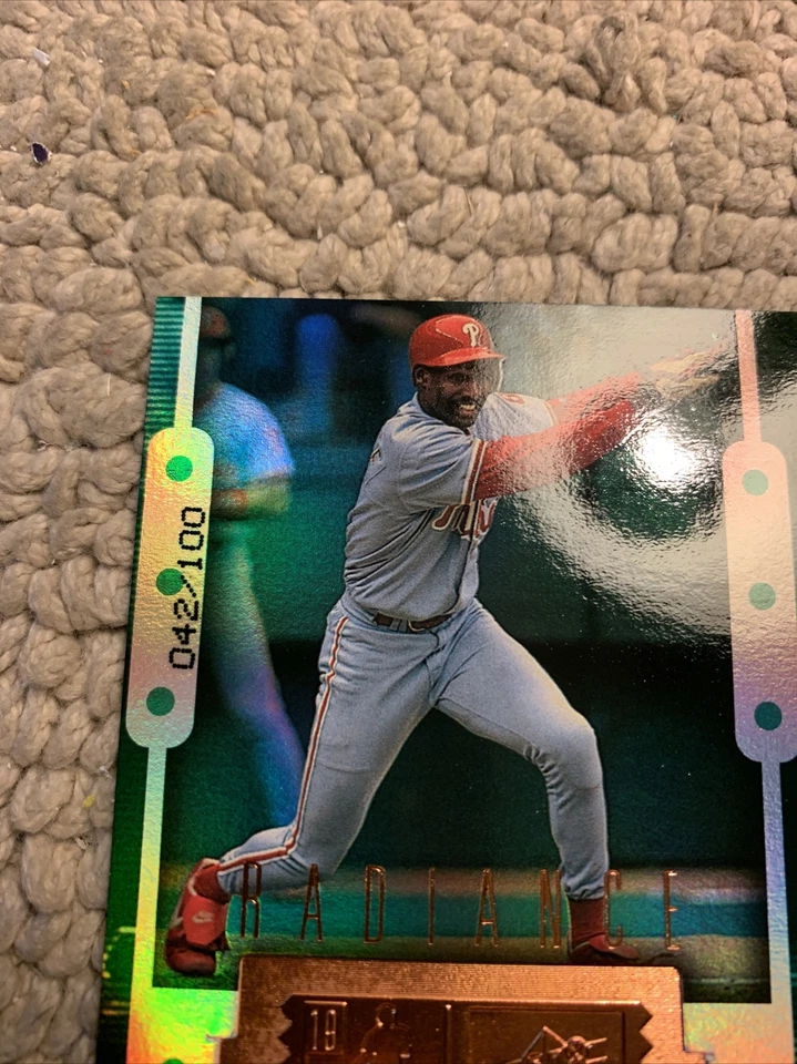 Doug Glanville #61 Upper Deck SPx Radiance 042/100 1999 FINITE Cb1 Foto 2 de 3