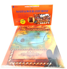VTG NOS American Teaching Aids Mayflower Cutaway Interactive Poster Set K-2 USA