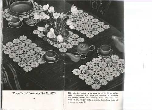 Vintage Häkelanleitungen 40er Jahre Tagesdecken Tischdecke Tischläufer Deckchen K42 - Bild 8 von 21