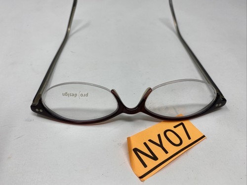 PRODESIGN P2026 C400522 48/16 BURGUNDY PURPLE HALF RIM EYEGLASSES NY07 - Picture 8 of 8