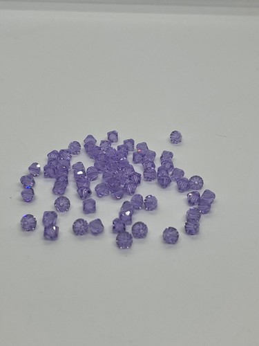 Swarovski 6mm Crystal Bicone Beads Violet Lot of 72 New Old Stock - Picture 5 of 5