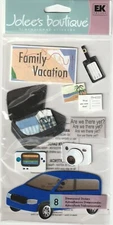 Jolee's Boutique 3-D stickers FAMILY VACTION Theme 63792 Fast FREE Ship! NICE!
