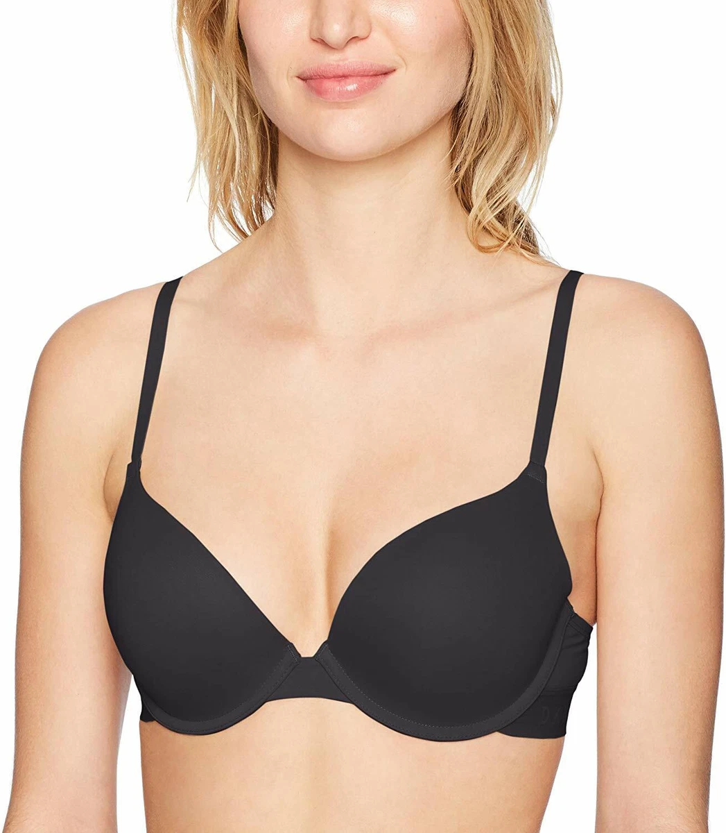 DKNY Black Classic Cotton Custom Lift Bra, US 34A, UK 34A, NWOT