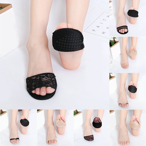 Women Summer Breathable Half Foot Toe Cover Socks High Heel Invisible Fashion - Picture 2 of 16