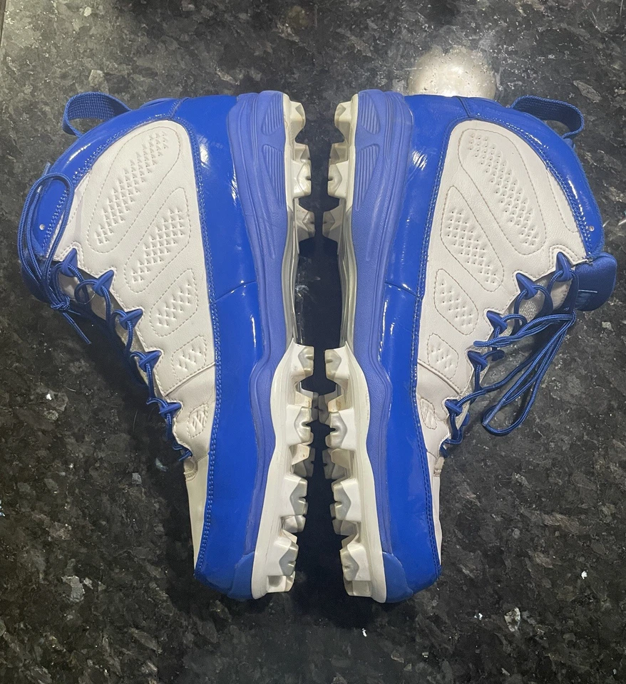 Botines Metálicos Jordan 9 Retro MCS Game Royal/Blanco AA1264-401 Talla 11.5 Raros Foto 4 de 4