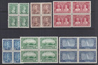 Canada 1935 Silver Jubilee Issues #211-216  MNH Blocks  CV $140.00  See*
