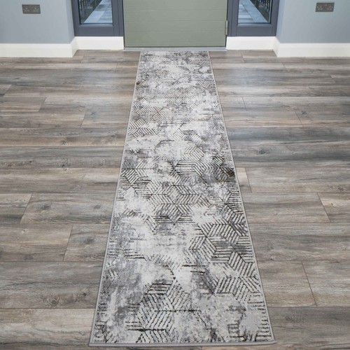 Geometric Area Rug Distressed Contemporary Pattern Floor Door Entrance Mat - Picture 15 of 22
