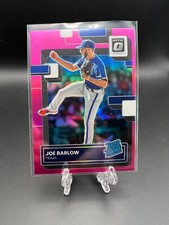 Joe Barlow 2022 Panini Donruss Optic Pink Holo Prizm Texas Rangers #112