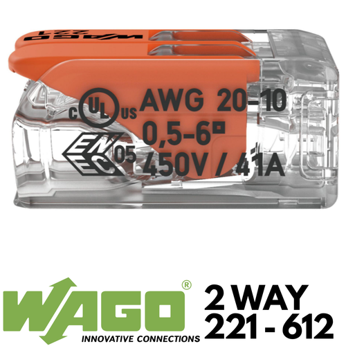WAGO 221 Connettori Filo Elettrico - Giunzione a Leva, 2/3/5 Porte, Nucleo 4mm e 6mm - Foto 37 di 54