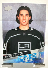 2020-21 UD Extented Series Young Guns Clear Cut Jacob Ingham #706 RC rookie card