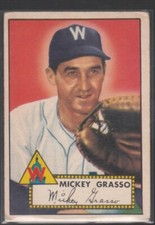 MICKEY GRASSO 1952 Topps #90 Washington Senators Series 2