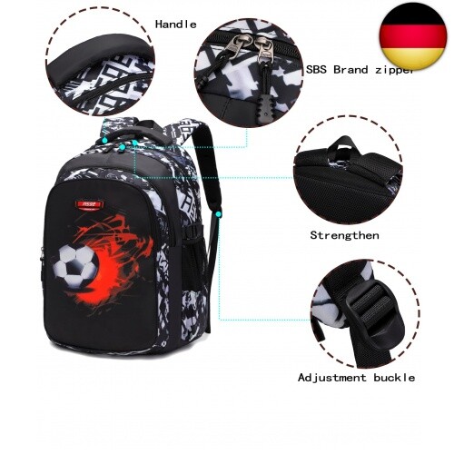Asge Schulrucksack Jungen Teenager Schulranzen Mädchen 3 5 Klasse Ranzen - Bild 4 von 9