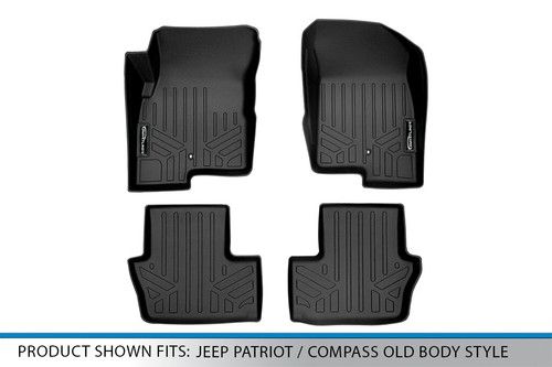 SMARTLINER Custom Fit Floor Mat 2 Row Set for Jeep Caliber / Patriot / Compass - Picture 5 of 5