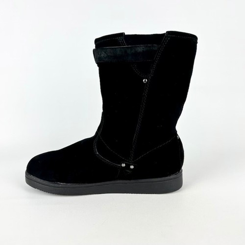 Marc Fisher Womens Earra Black Suede Mid Calf Winter Boots Faux Fur Lined size 9 - Bild 6 von 16