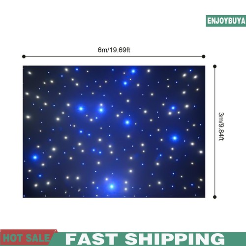 LED Star Stage Backdrop Star Curtain DMX512 Background Starry Sky W/ Controller - Picture 2 of 16