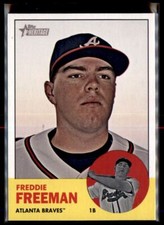 2012 Topps Heritage Freddie Freeman Atlanta Braves #53