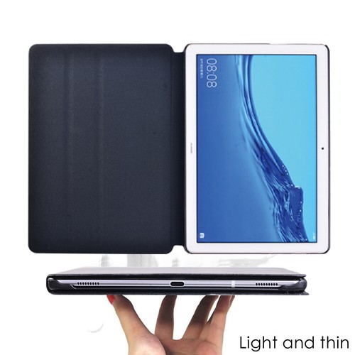 Custodia supporto tablet pelle marmo stampato per Huawei MediaPad T3/T5/M5 + penna - Foto 5 di 22