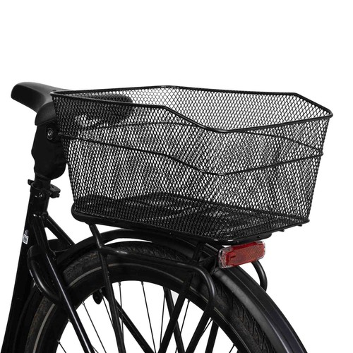 Fahrradkorb Gepäckträger Korb hinten Metall Schulranzenkorb 40 x 30 x 20cm - Bild 7 von 7