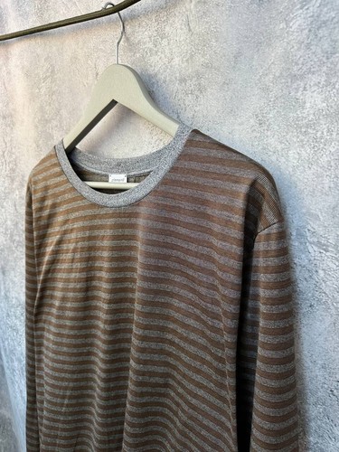 Zimmerli Pullover Baumwolle Streifen X Sea Island Pyjama Lang Braun Streifen Gr. XXL - Bild 6 von 12