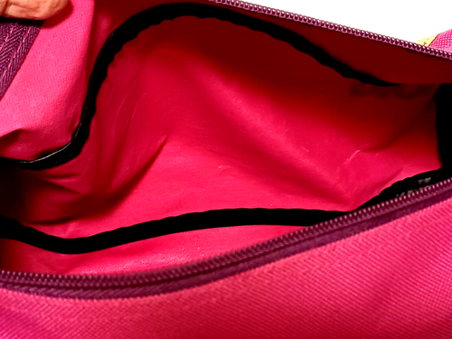 Bolso de Lona Bratz Estilo Cartera Bolso de Mano Estuche Rosa Púrpura En muy buena condición Asas con Cremallera - Imagen 11 de 11