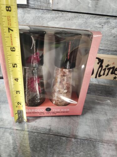 2 PC Salt & Pepper Grinder Set Tall Glass Grinder Packaged gift set New - Picture 8 of 9