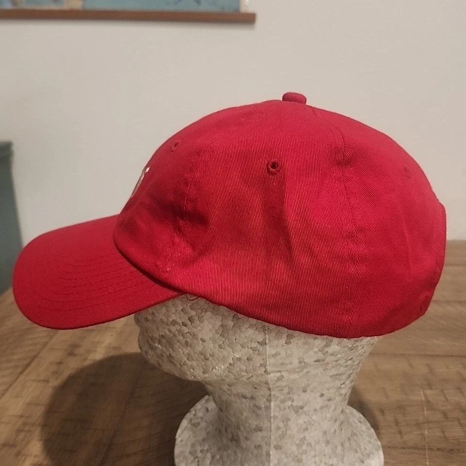 PUMA Ball Cap Hat Cat Red Youth Adjustable Strqpback Baseball cap Golf - Image 2 of 4