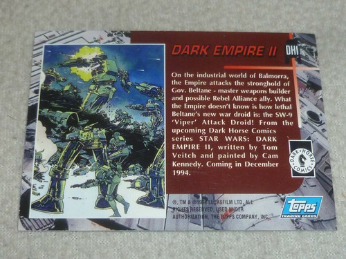 LOTE DE TARJETAS DE MUESTRA PROMOCIONALES PROMOCIONALES DE STAR WARS DE COLECCIÓN TOPPS GALAXY P4 DH1 1993-95 - Imagen 3 de 7