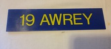 NHL #19 Awrey Name Plate Colorado  Rockies 1978.