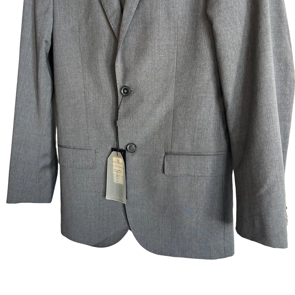 NUEVO J.Lindeberg PARA HOMBRES ABRIGO DEPORTIVO UK 44L US 34L Hopper Active Hopsack Blazer Gris Foto 3 de 4