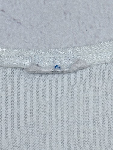 Vintage 80s Adidas Vest White & Blue Stripes size Medium - Picture 5 of 9