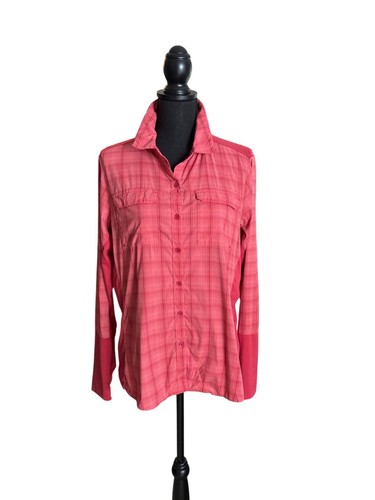 ExOfficio Women's Red Mayfly Long-Sleeve Shirt Size L