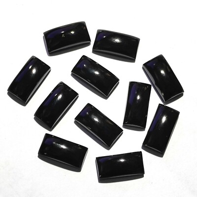 10 Pcs Natural Indian Onyx Loose Gemstone Earrings Making Cabochon Wholesale Lot
