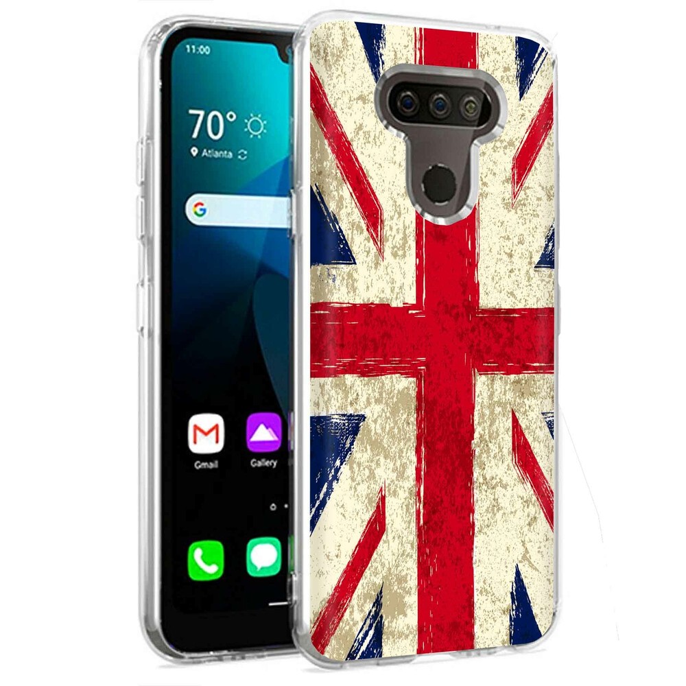 Phone Case for LG Harmony 4,Premier Pro Plus,K41, Old Flag UK Print