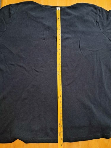 Orvis Women's Black 3/4 Sleeve Casual Outdoor Pima Cotton V-neck Top Size XXL - Picture 11 of 13