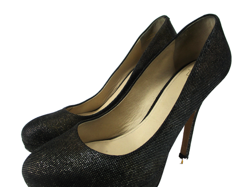 Joan  David Women Heels Closed Toe Black Size 9 M 5 Inch Heels Made In China - Picture 1 of 6