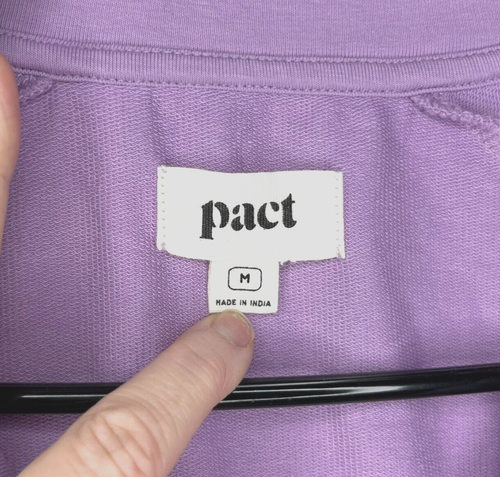 Pact Damen Pullover Medium Wild Orchid lila Druckknopfkragen Sweatshirt leicht - Bild 4 von 19