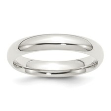Sterling Silver 4mm Comfort Fit.5 Band Ring