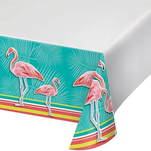 Tropical Flamingo Party Supplies Plates Napkins Table Cover Beach Luau Serves 16 - Picture 5 of 5
