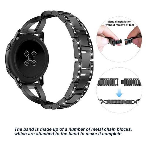 For Samsung Galaxy Watch 4 5 6 Classic 43/47mm 5 Pro 45mm Metal Wrist Band Strap - Picture 46 of 114