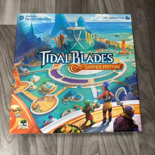 Tidal Blades Banner Festival Juego de Mesa Druid City Games Lucky Duck Completo
