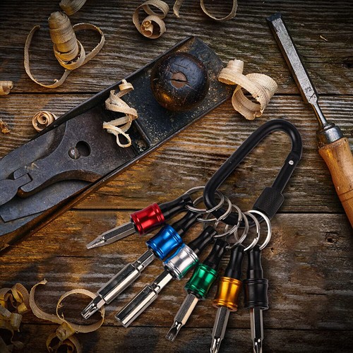 Hex Shank Schraubendreher Bithalter, 1/4 Zoll Schlüsselanhänger Bohrerhalter Set - Bild 10 von 28